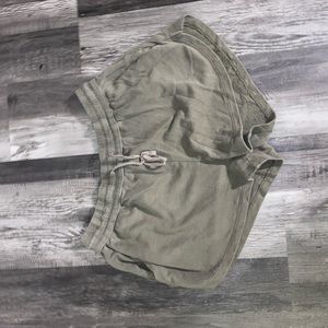 Olive Green Lounge Shorts